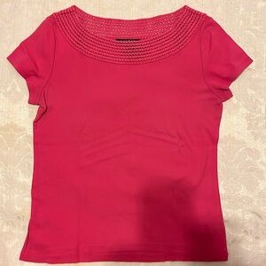 Ralph Lauren Red Fitted Short Sleeve T-Shirt